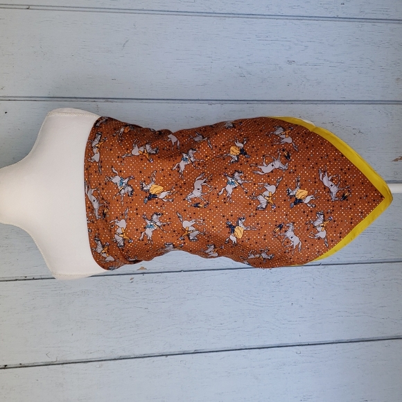 Equestrian Bandana Cowgirl Scarf Cowgirl Bandana Cowboy Elegant English Saddle - Picture 3 of 13